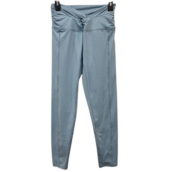 Free People High-Rise Ankle Breathe Deeper Leggings Blue Pearl Size Medium NWT - Picture 3 of 8